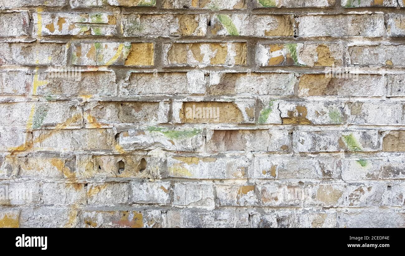 Background of an old dirty brick wall Stock Photo - Alamy