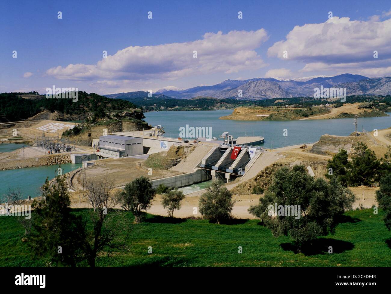 Kepez dam, dam lake and hydroelectric power plant in Adana. One of the