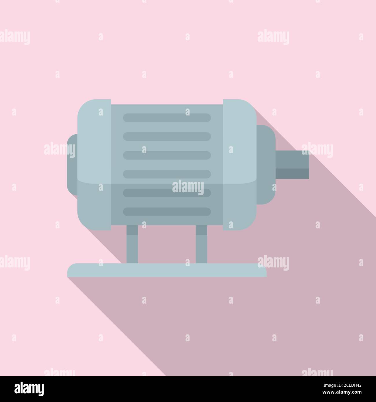Electric motor icon. Flat illustration of electric motor vector icon