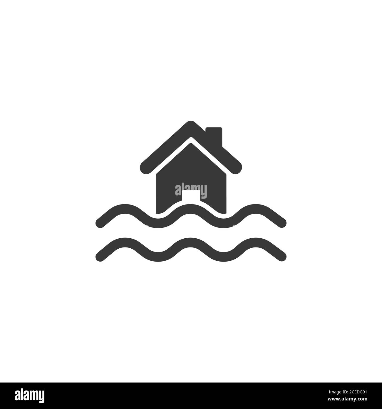 Flood house water damage Stock Vector Images - Alamy