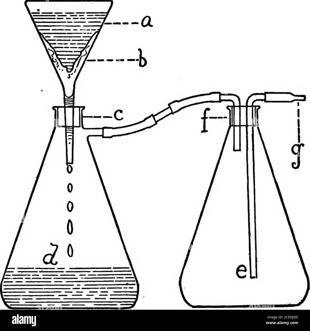 . A laboratory guide in bacteriology, for the use of students, teachers, and practitioners. dium may befiltered rapidly by the use of suitable apparatus, asillustrated in Fig. 14. At the connection with thevacuum pump a valve should be inserted or a flaskarranged as in the illustration, to prevent the waterfrom entering the flask if the water pressure should bereduced suddenly. If some precautions are properly observed, chieflythe making of a good filter with sharp edges and asharp point, and the soaking of this in hot water, thereis no difSculty in filtering agar or gelatin successfullyin a s Stock Photo