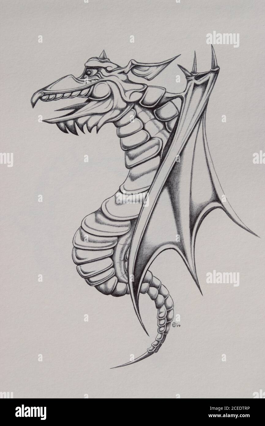 Dragon without legs Stock Photo