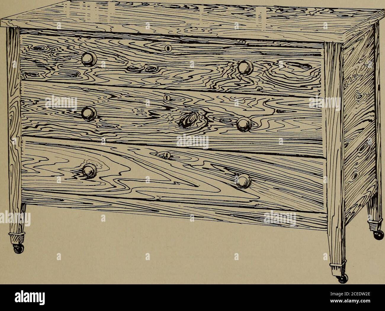 Cedar Chests How To Make Them Fig 61 Ijnder Bed Chest As Its Title Indicates The Cliest Design Shown In Figs 60 And 61 Ismeant To Roll Under The Bed It Is