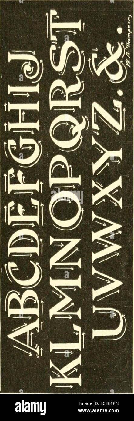 How To Make Show Cards A Practical Treatise For The Use Of Retail Merchants And Their Clerks M 126 How To Make Show Cards Show Card Roman Brush Stroke For Ease