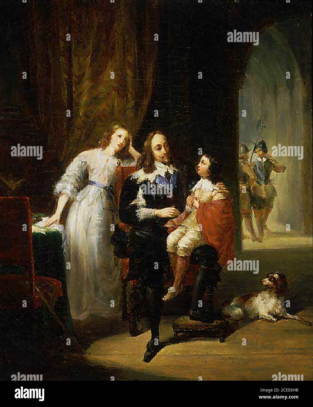 Colin Alexandre Marie - Charles I Awaiting Trial with Princess ...