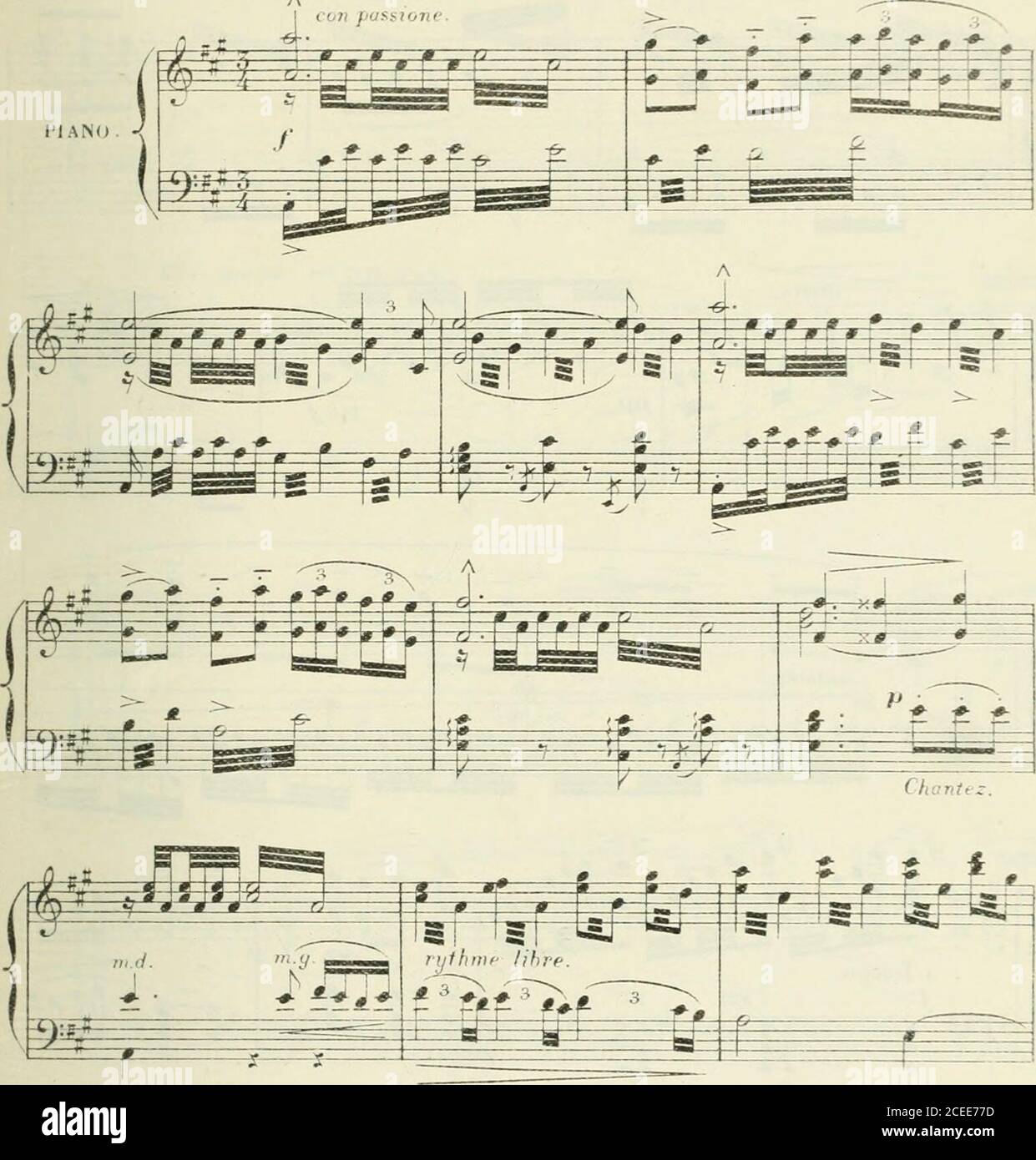 Thamara; opéra en quatre tableaux. Poème de Louis Gallet. Partition réduite  pour chant & piano par Van den Heuvel. 3 7 ^ 5 m # « ;r# 0 0 ^ M