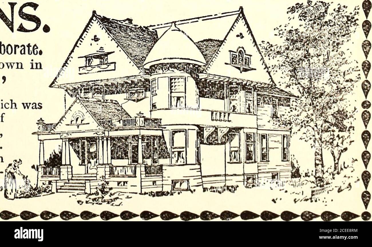 McClure's magazine. fill Grades; Cheap, Medium and Elaborate. !00 DESIGNS  for DWELLINGS are shown in 4 Artistic Dwellings, •A book of house plans ;  the 1895 edition of which wasissued in