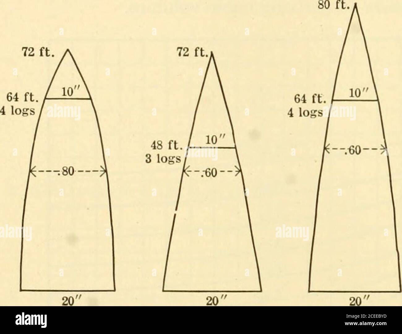Forest Mensuration Otients A Form Quotient Ot 60 Requires Either A Shorter Merchantable Length Or A Taller Tree Than One Separated And Tneof 80 Principle Of Averaging The Differences In Vol Ume