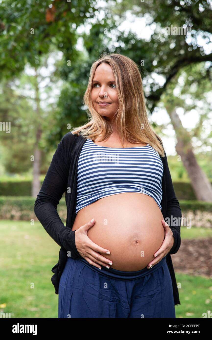 Attractive pregnant lady in hi-res stock photography and images - Alamy