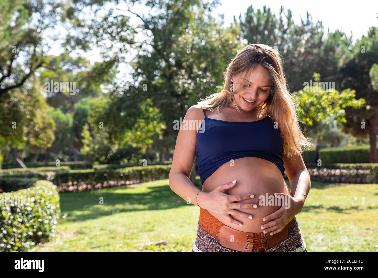 Attractive pregnant lady in hi-res stock photography and images - Alamy