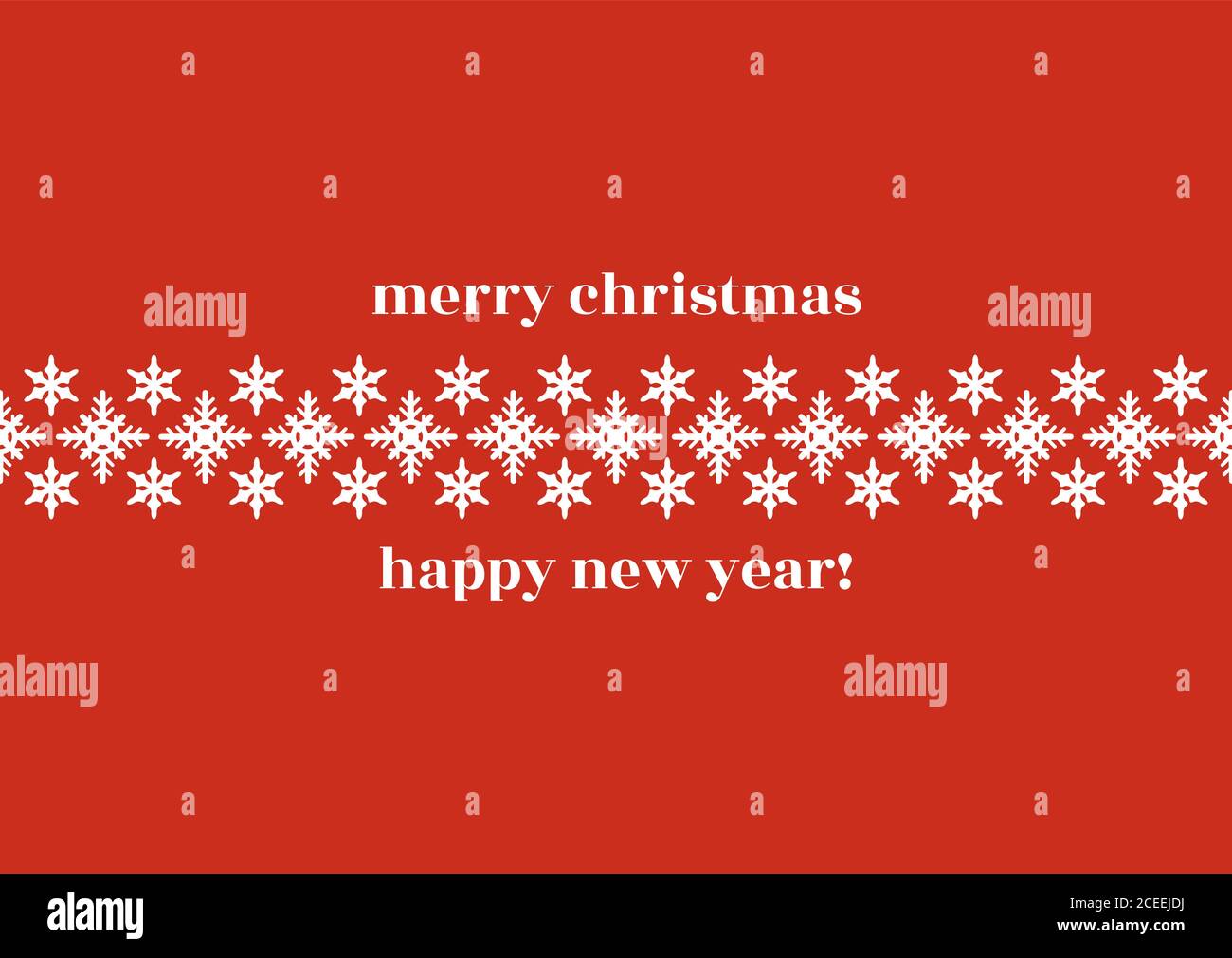 Red Christmas background with snowflakes. Beautiful winter Christmas ...