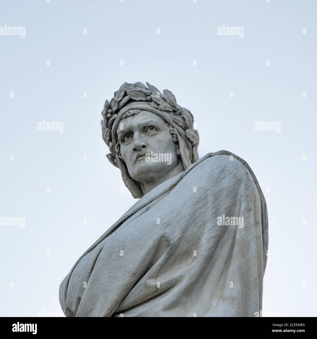 Dante Alighieri statue in Florence Stock Photo Alamy