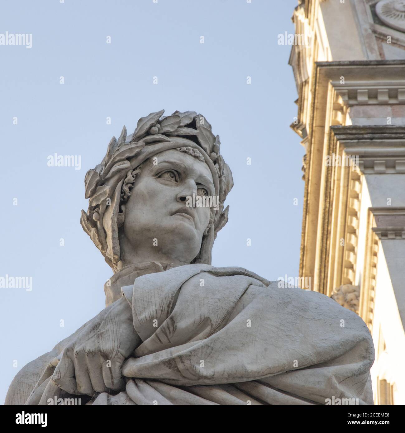Dante Alighieri statue in Florence Stock Photo Alamy