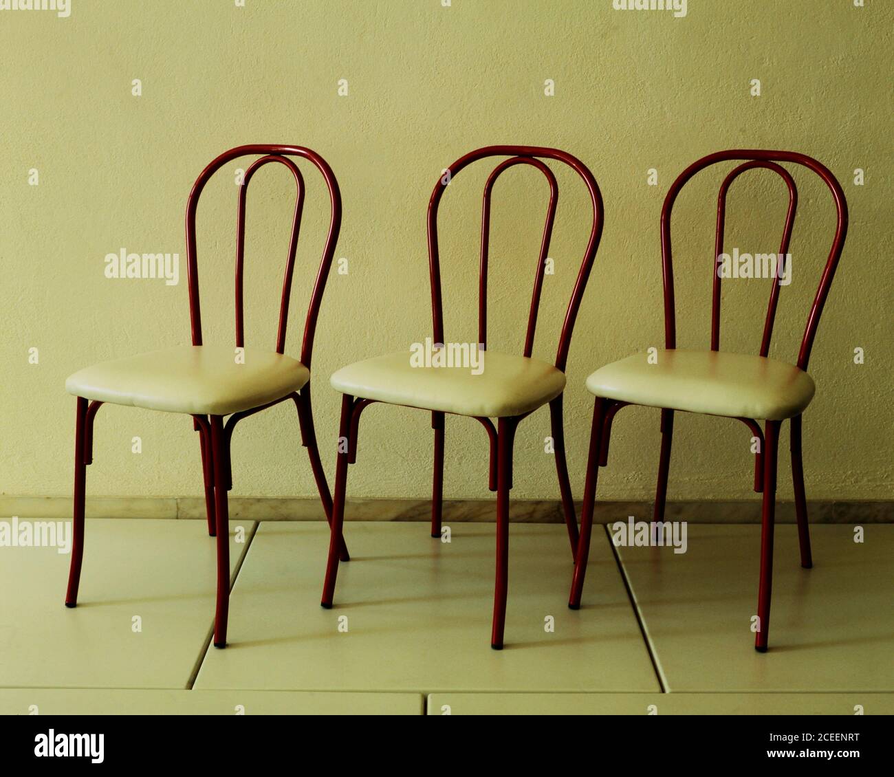 small table and chair set in white high resolution stock