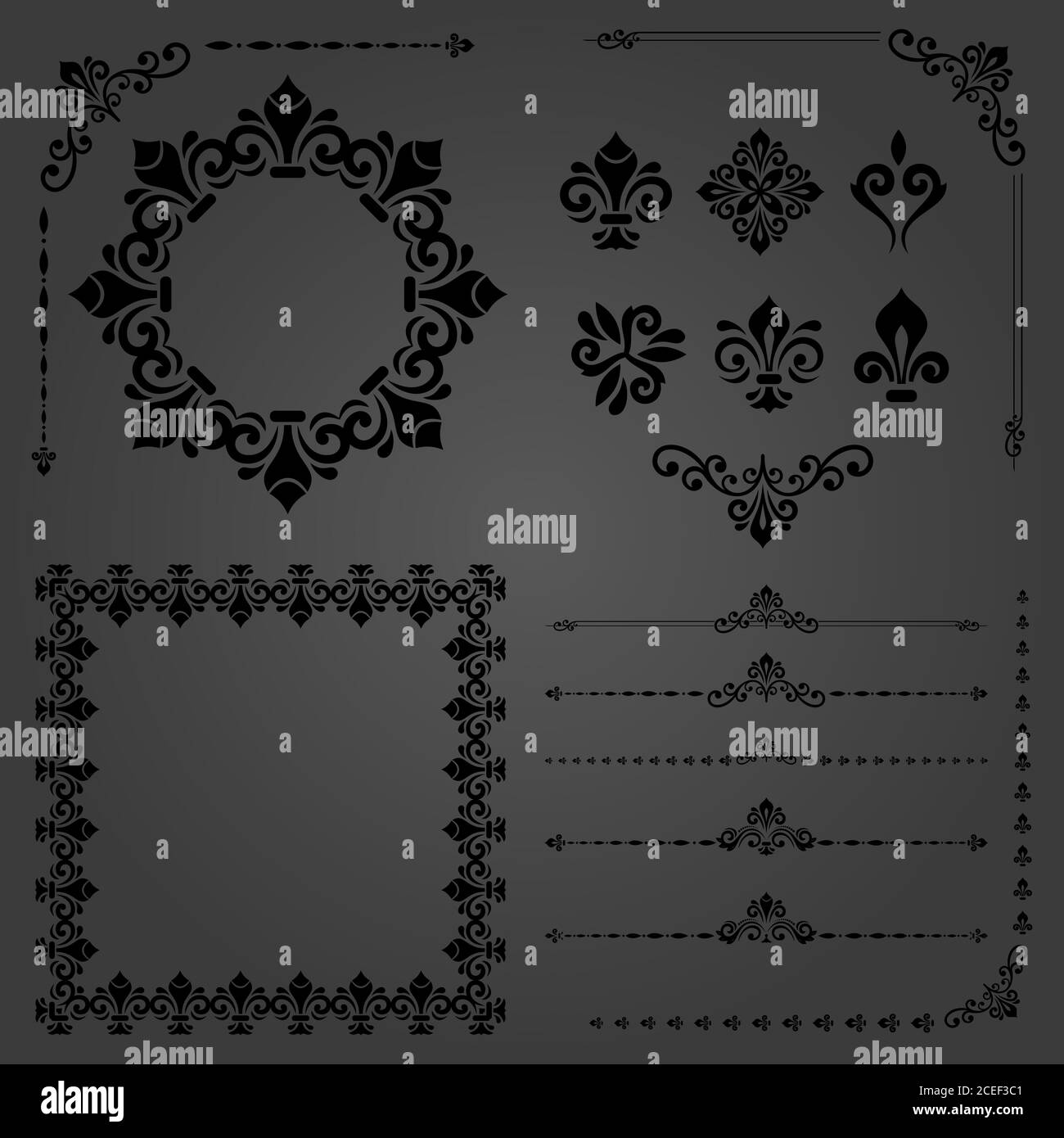 Vintage Set of Patterns Stock Vector Image & Art Alamy