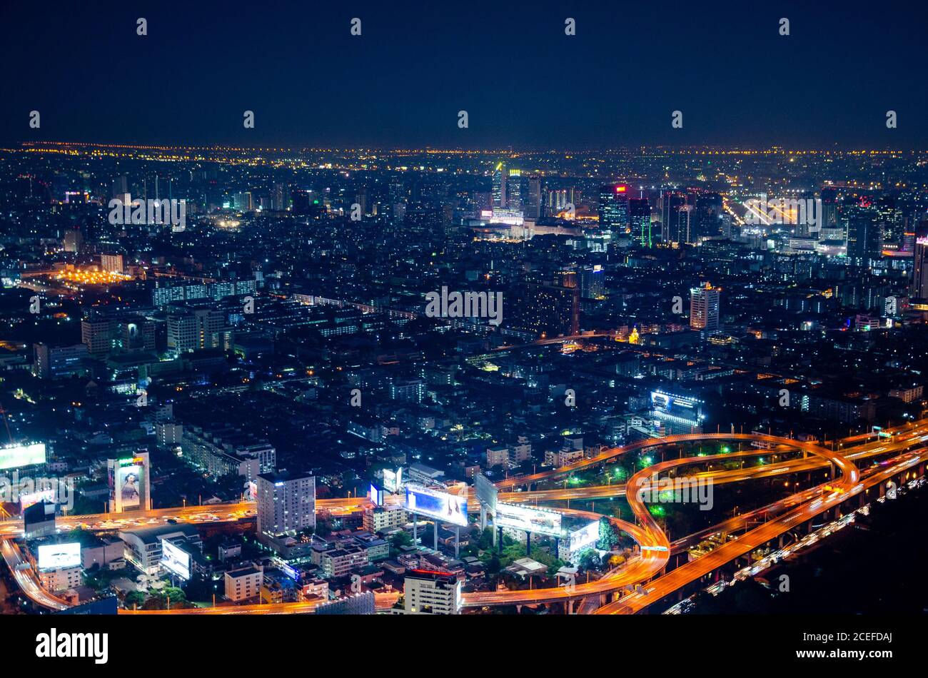 Aerial view of Bangkok city skyline, Thailand Stock Photo - Alamy