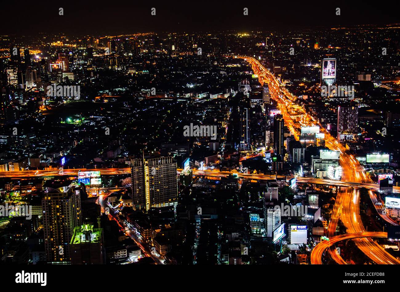 Aerial view of Bangkok city skyline, Thailand Stock Photo - Alamy