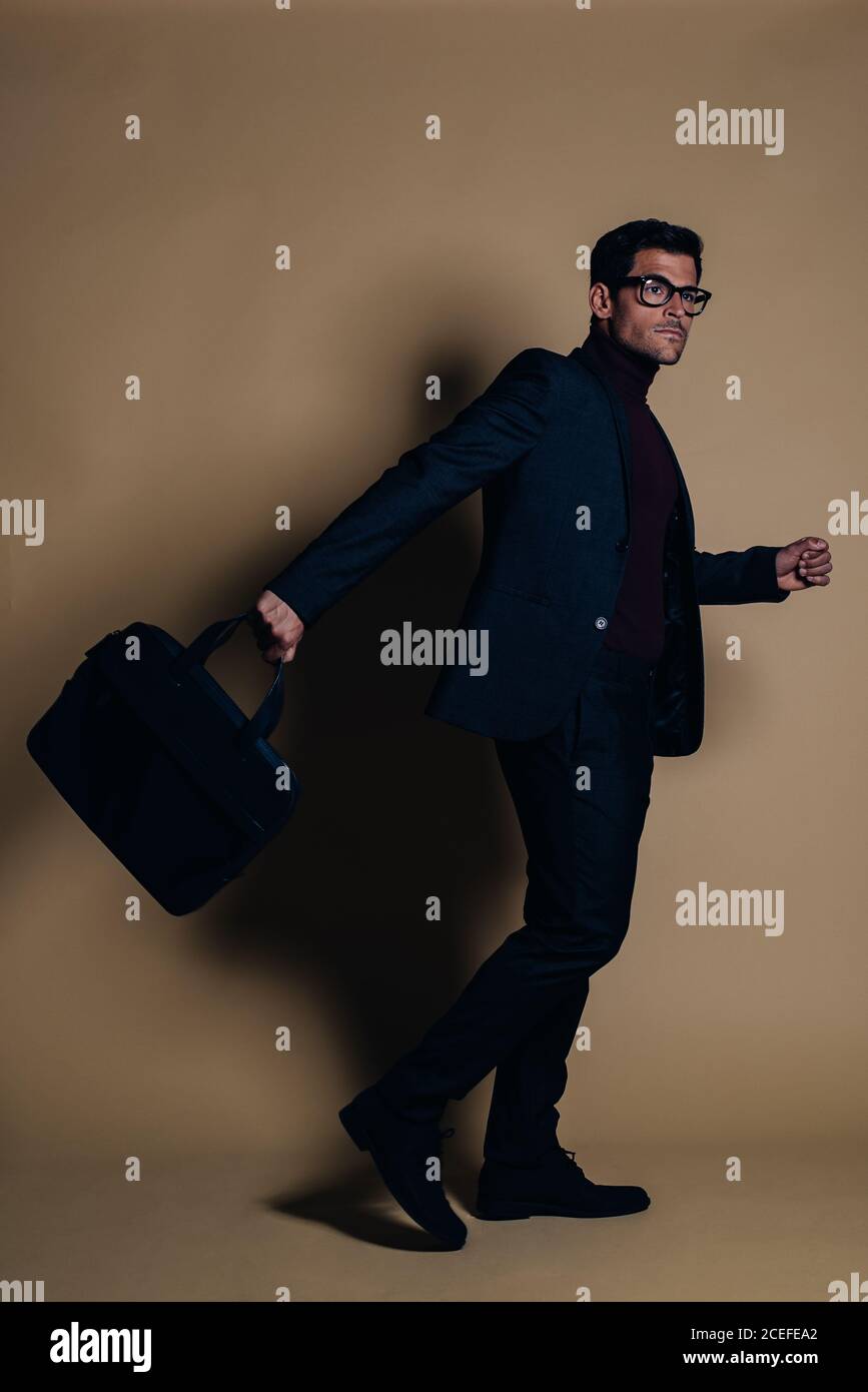 Young business man in a studio Stock Photo