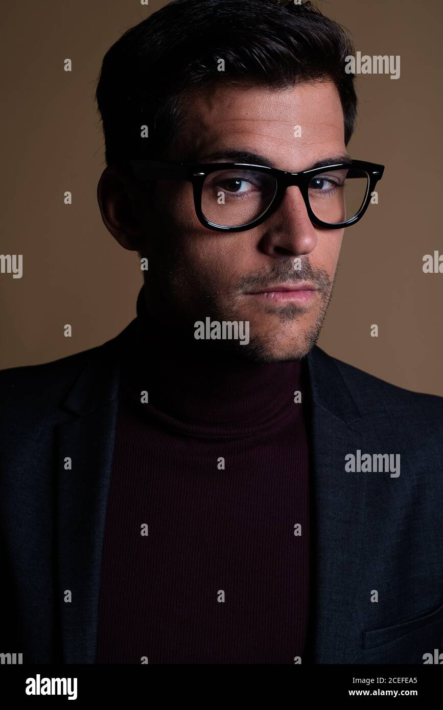 Young business man in a studio Stock Photo