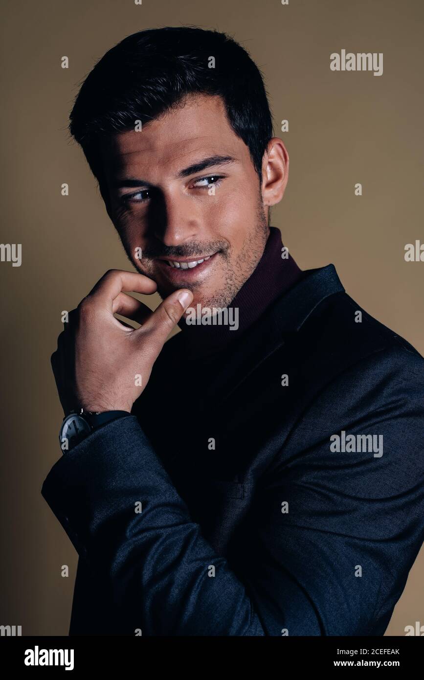 Young business man in a studio Stock Photo