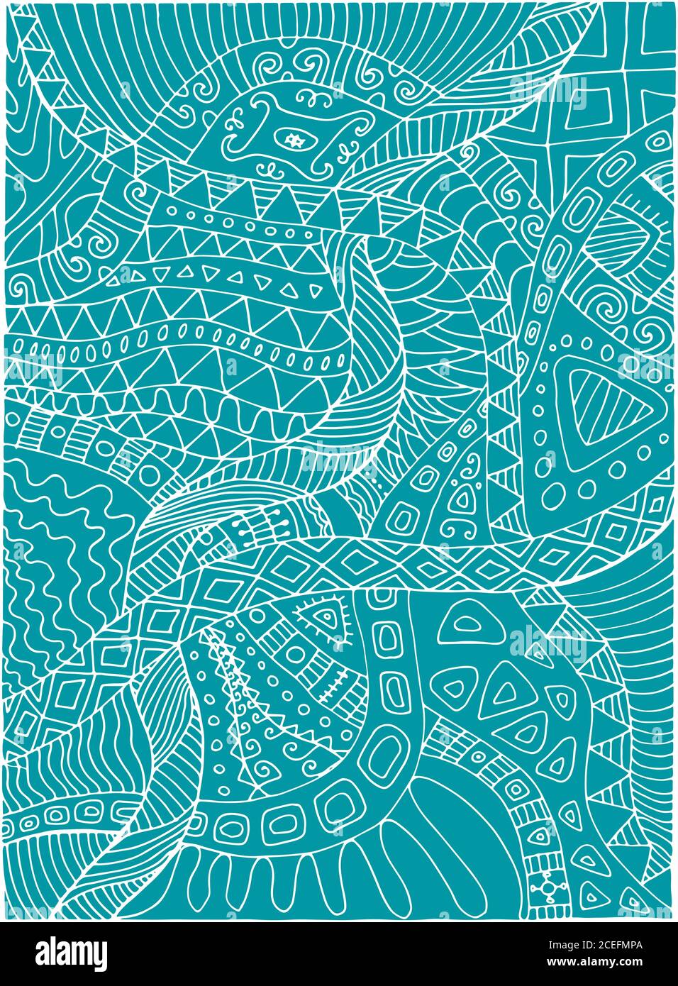 Monochrome color abstract line art background Stock Vector