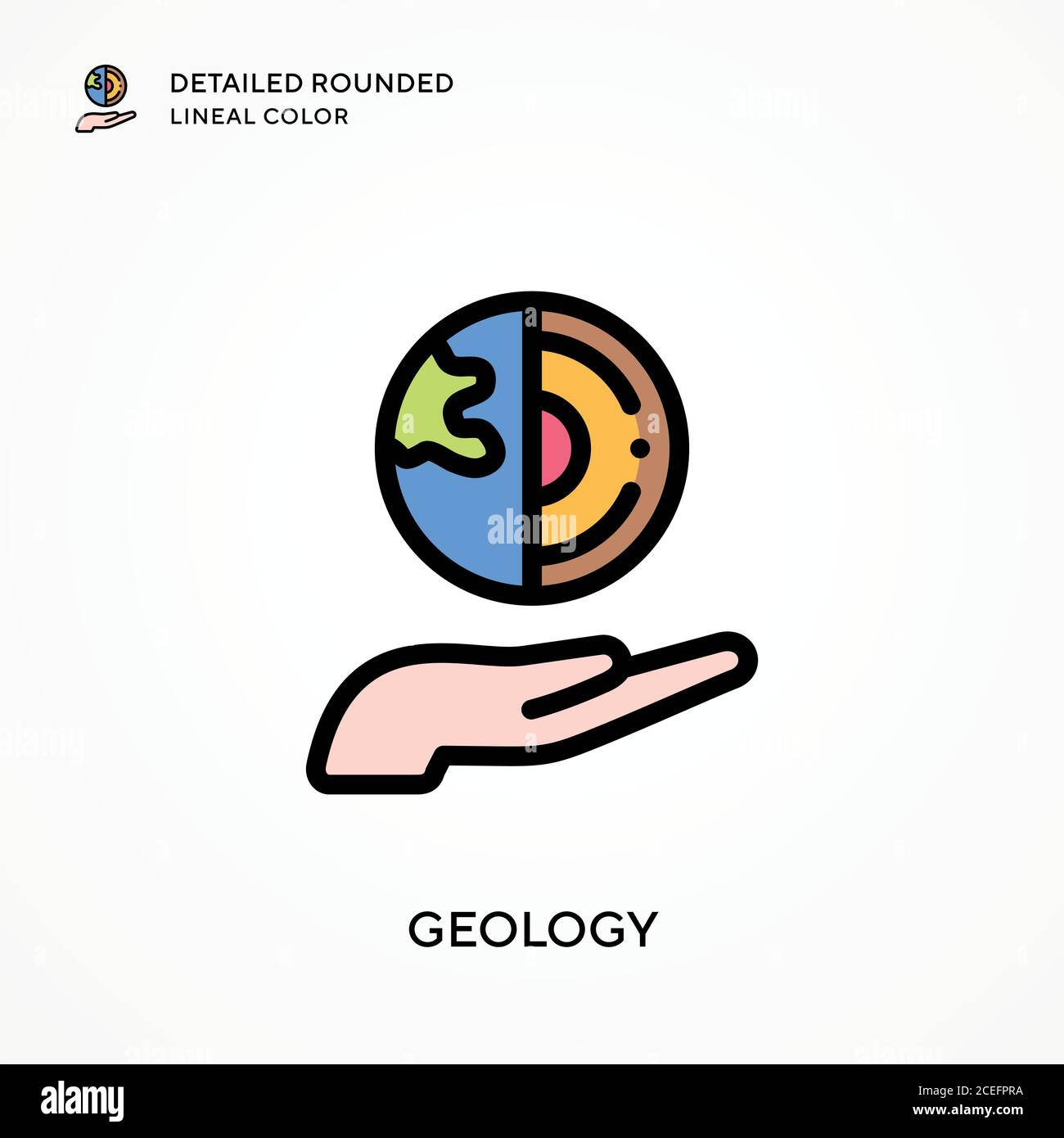 Icono De Grupo Detailed Rounded Lineal Color
