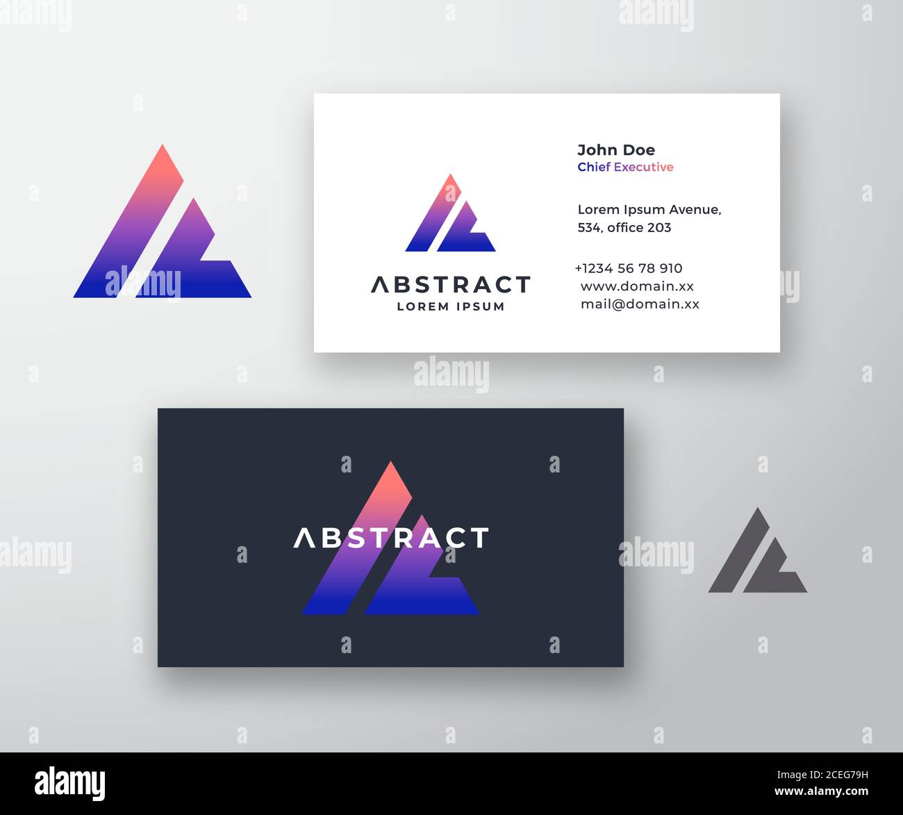 Abstract Vector Logo and Business Card Template. Premium Stationary ...