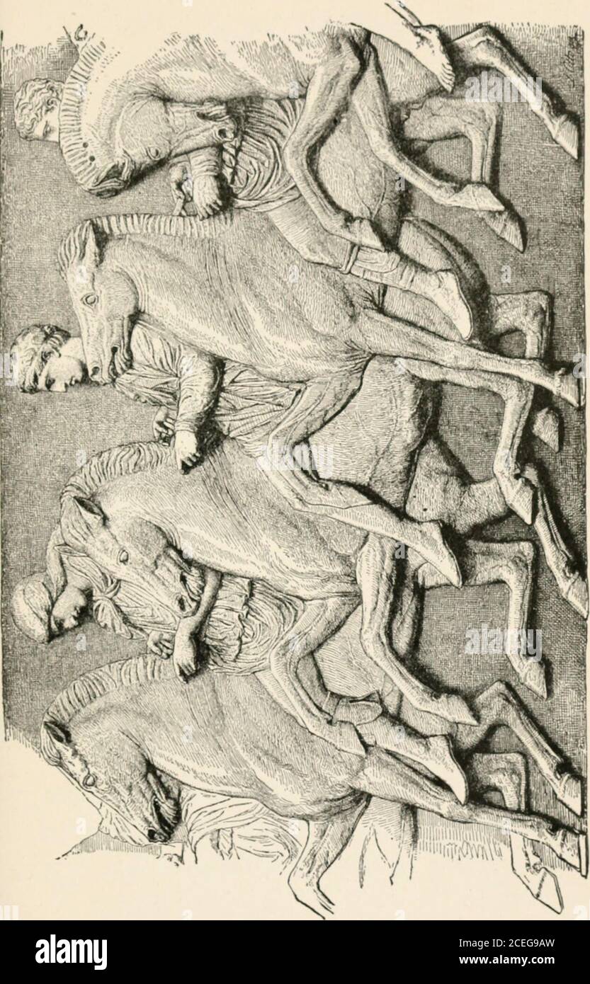 . Men of old Greece, by Jennie Hall. ind the victors.They carried branches of Athenes olive. Young warriors on prancing horses fol-lowed them. The wind lifted their bright 186 Men of Old Greece capes and showed their shining armorbeneath. After them came all the warriorsof Athens,—some on horse, some on foot.Some carried fresh wounds from late battles.Again the shouts of the watchers rang loud. No wonder Athens has luck in battle,said one of the visitors. See the numberof her warriors, the richness of their armor! No freeman of Athens was willing to beleft out on this great day. I will walk in Stock Photo