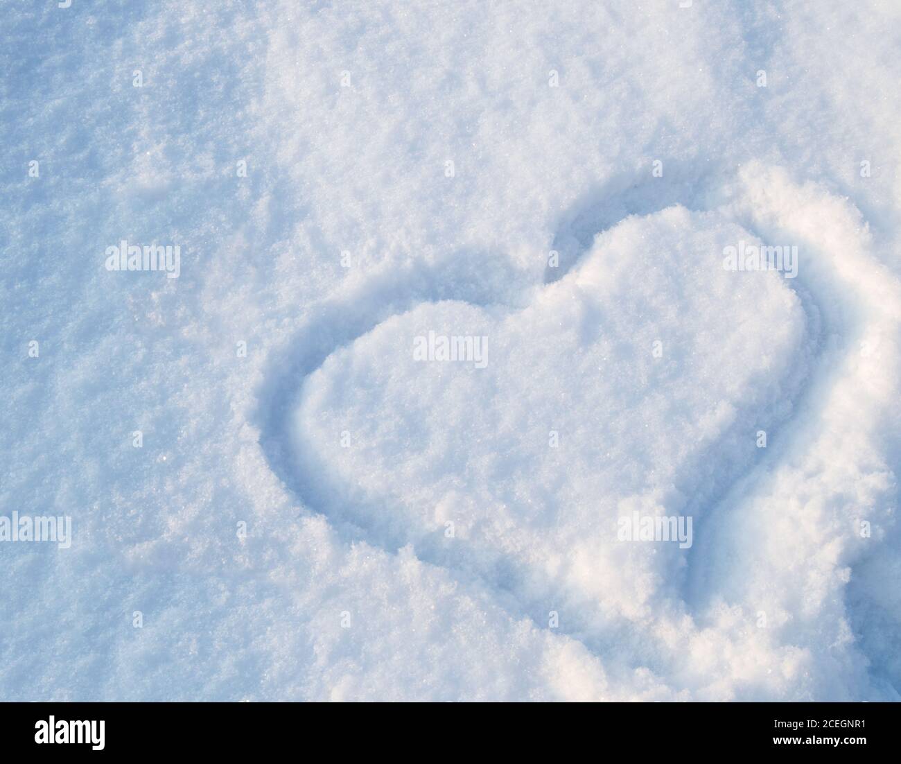 Romantic Heart In The Snow Drawing For Valentine S Day And Christmas Snow Texture Stock Photo Alamy
