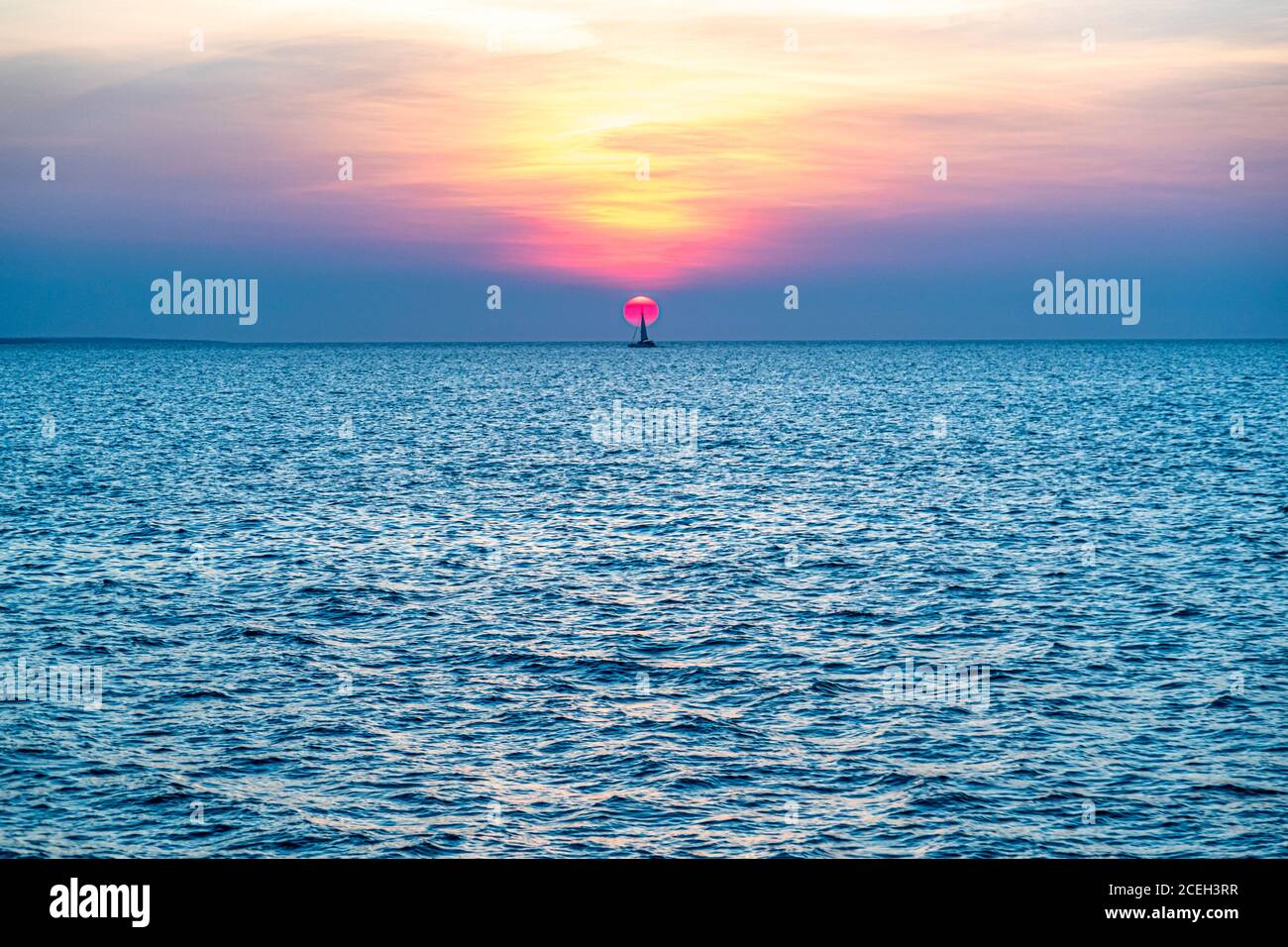Ocean Sunset in Darwin, Australia Stock Photo