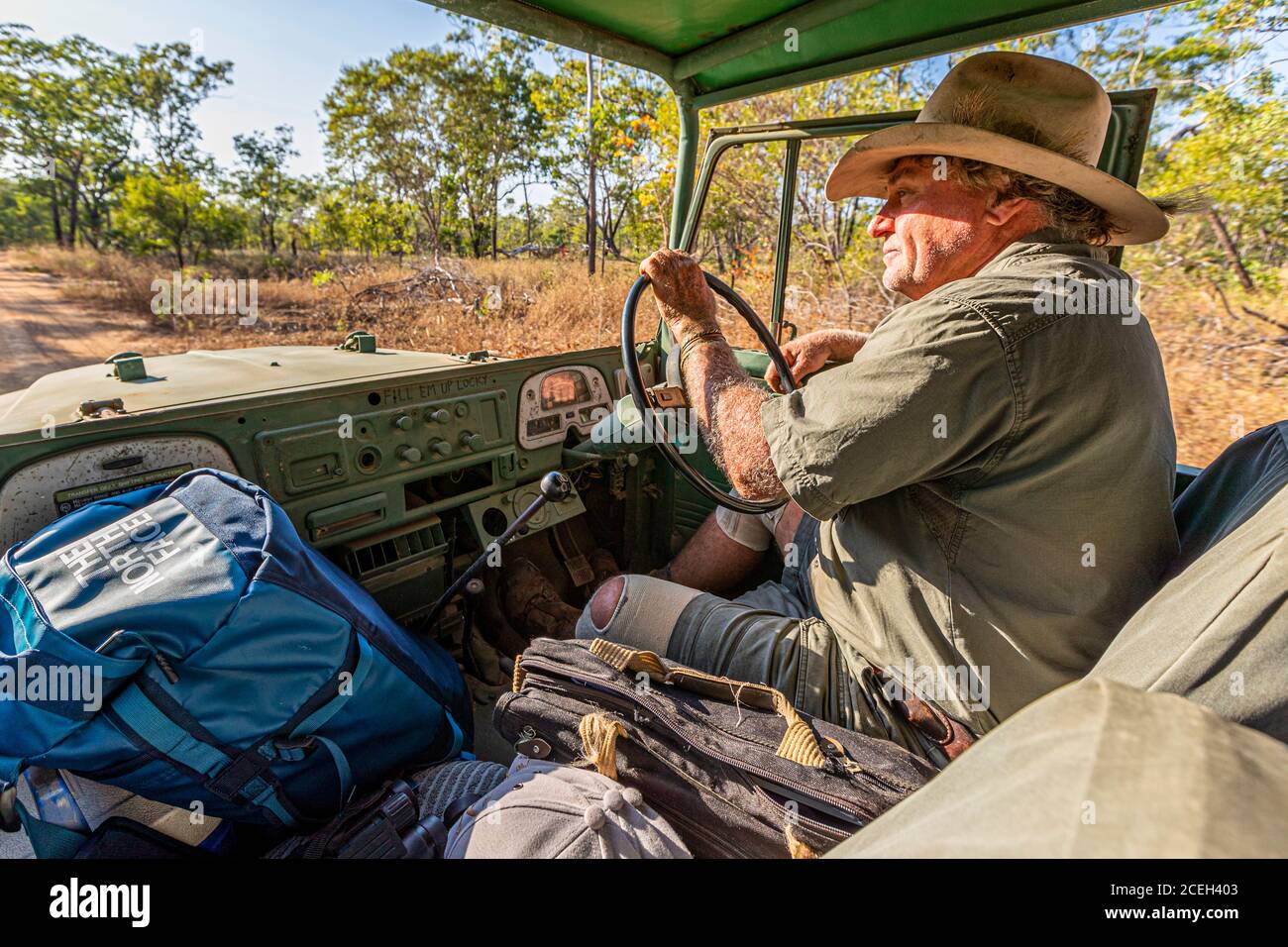 Guided Tour by Sab Lord through the Australian Outback Stock Photo