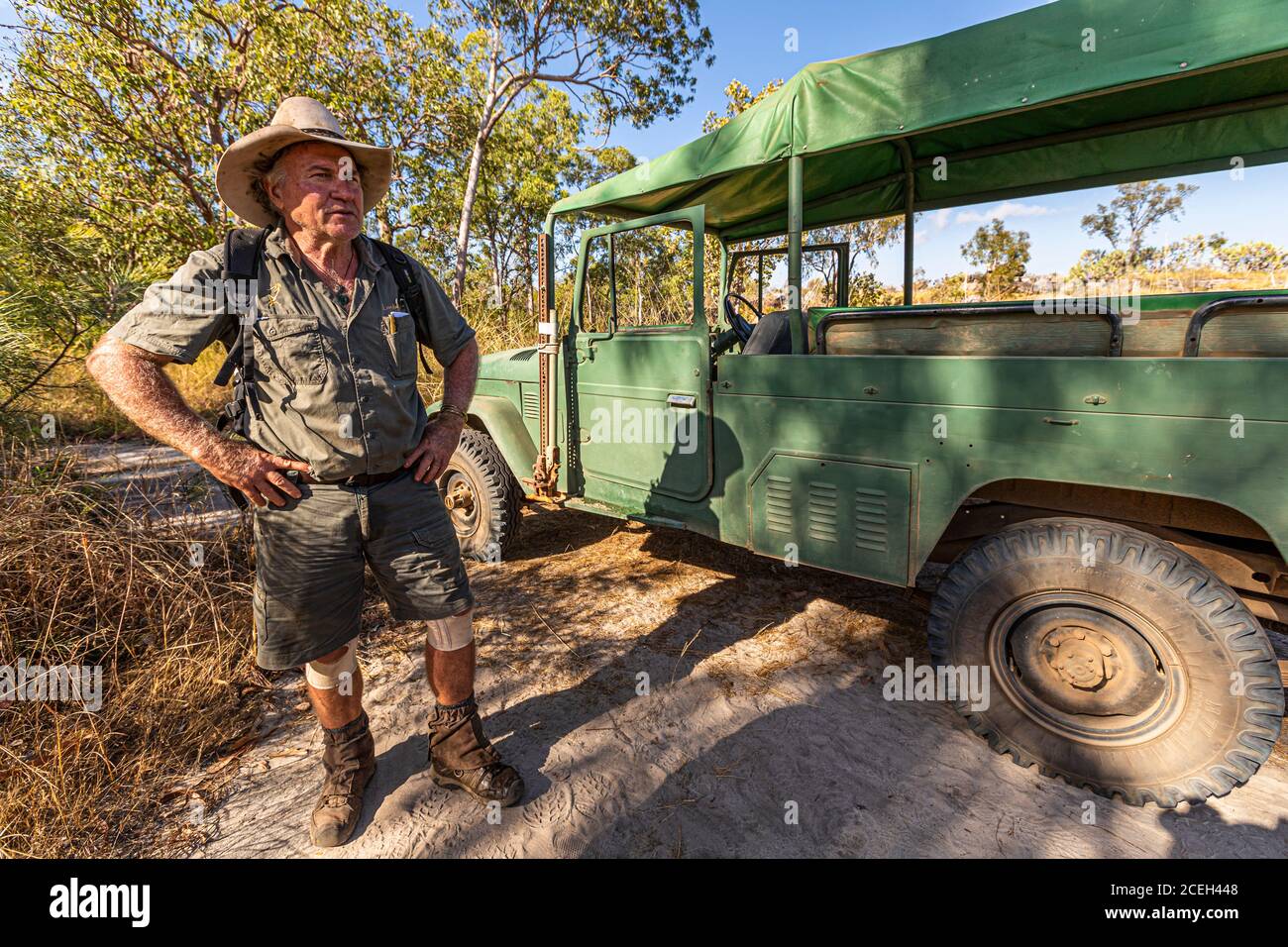 Guided Tour by Sab Lord through the Australian Outback Stock Photo