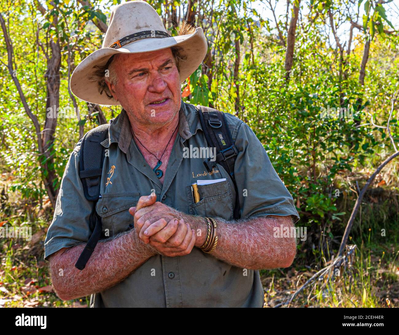 Guided Tour by Sab Lord through the Australian Outback Stock Photo