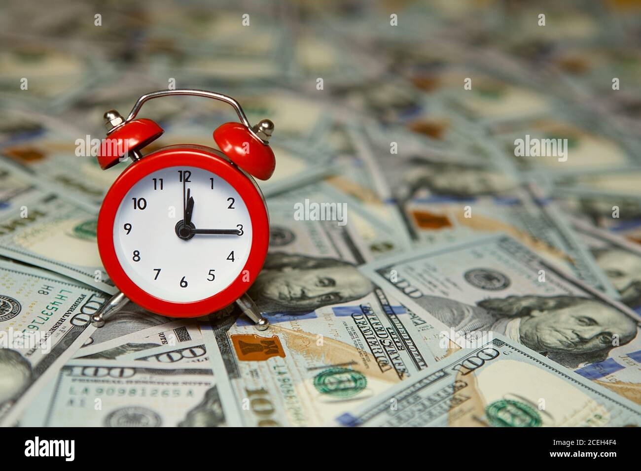 Money american hundred dollar bills. time is money concept. Time is ...