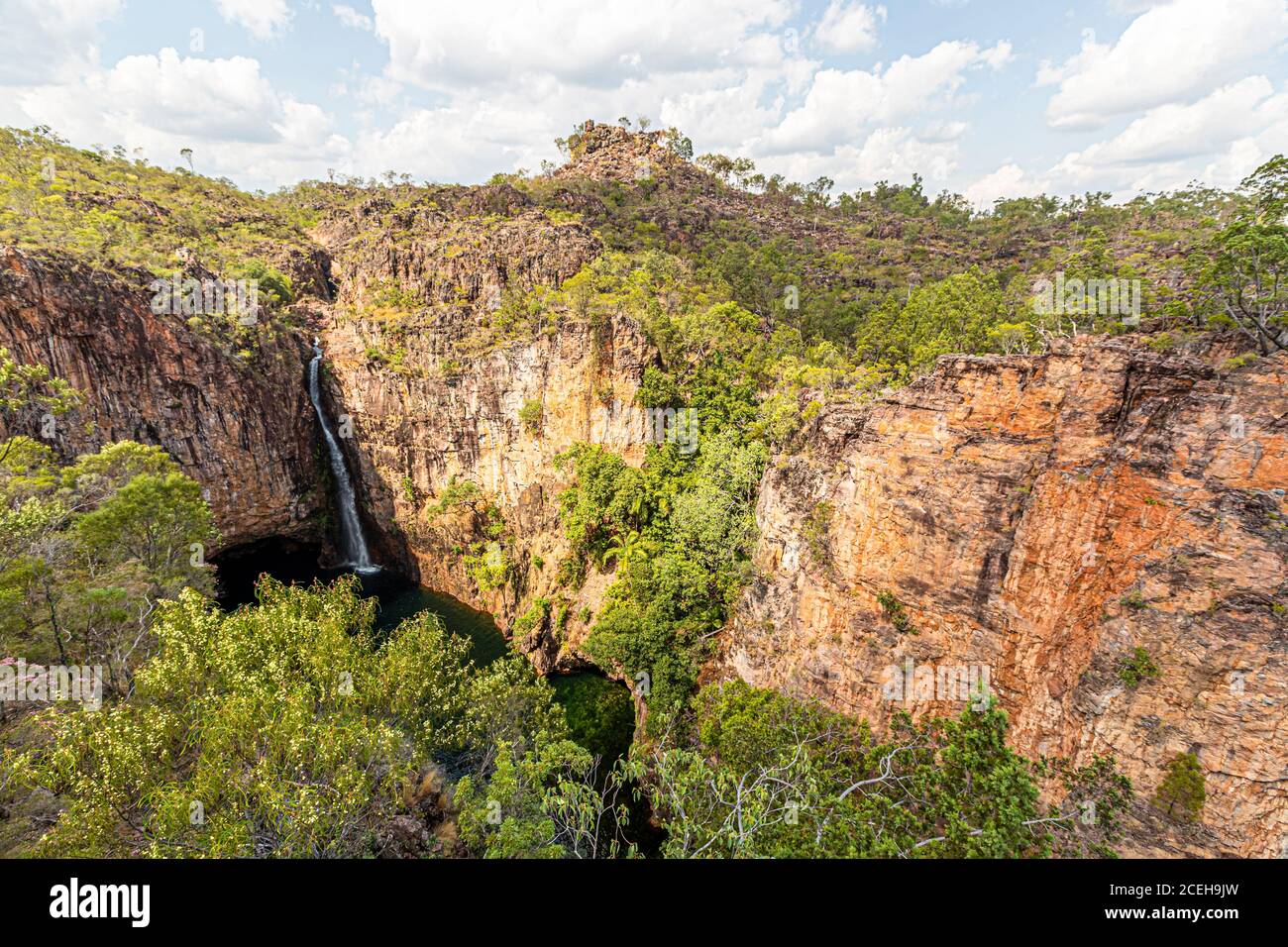Florence Falls in Northern Territory of Australia Stock Photo