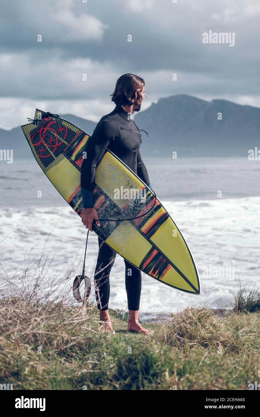 Wetsuit surf board equipment hires stock photography and images Alamy