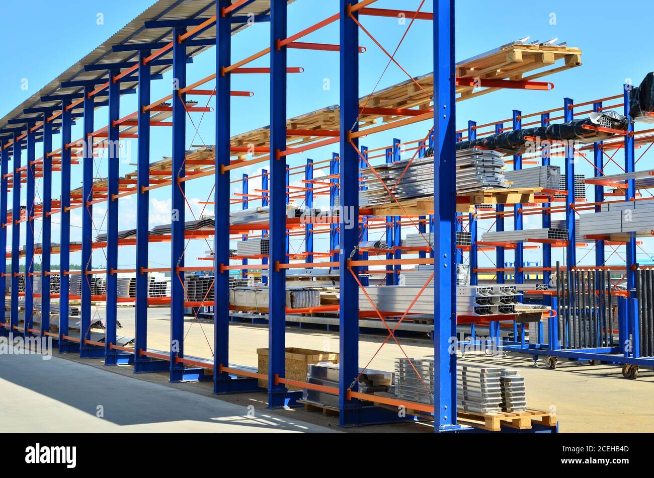 Warehouse Cantilever Racking Systems for storage Aluminum Pipe or