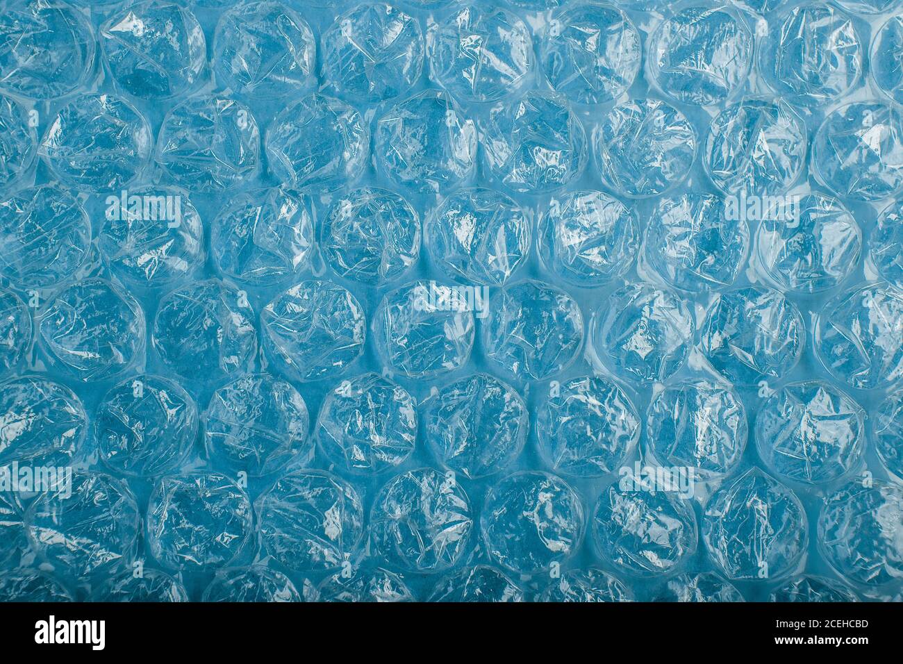 Wrapping plastic bubbles texture for background Stock Photo