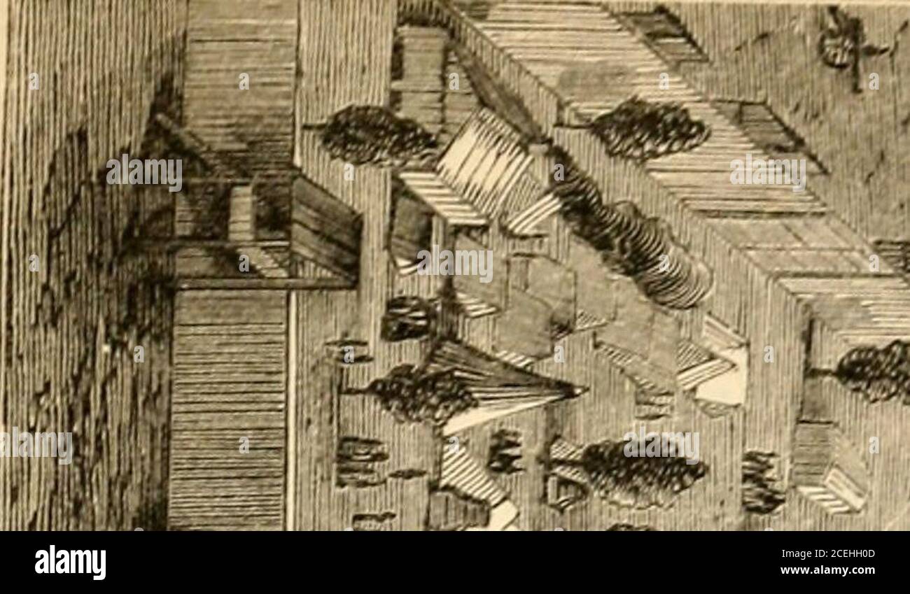 . Prison life in the South : at Richmond, Macon, Savannah, Charleston, Columbia, Charlotte, Raleigh, Goldsborough, and Andersonville, during the years 1864 and 1865. rd wereplanted two pieces of artillery, and port-holes were cutthrough the board fence to allow the muzzles to comethrough in case of action. Instead of a platform for sentries to walk on, as atMacon, they had sentry-boxes outside of the wall. Thewater arrangements were very good, consisting of sixlarge troughs placed in a line, supplied by a hydrantwhich kept them full all the time. Three of them weused for washing purposes, whil Stock Photo