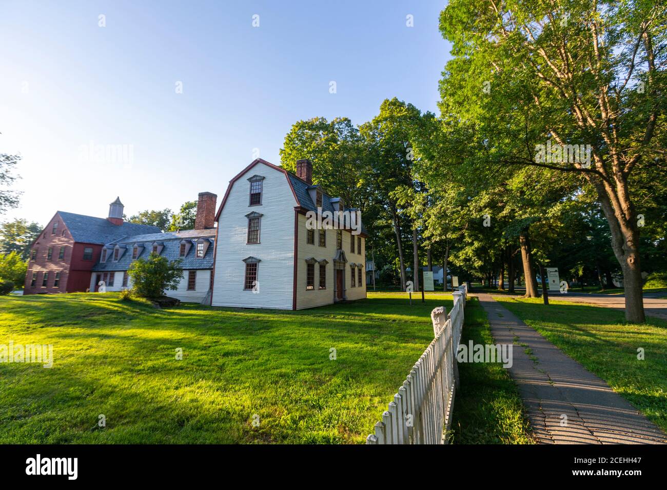 Dwight House, Historic Deerfield, Deerfield, Massachusetts, USA Stock