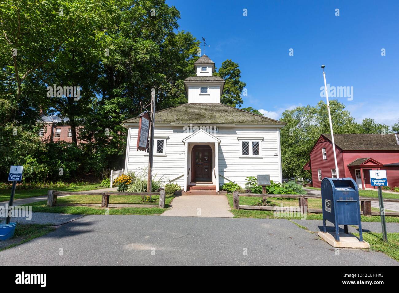 Post office, Historic Deerfield, Deerfield, Massachusetts, USA Stock