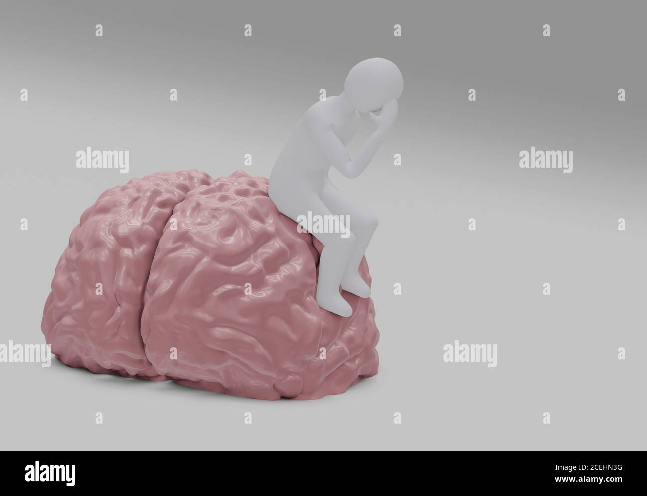 Brain Model Pain Headache Migraine High Resolution Stock Photography ...