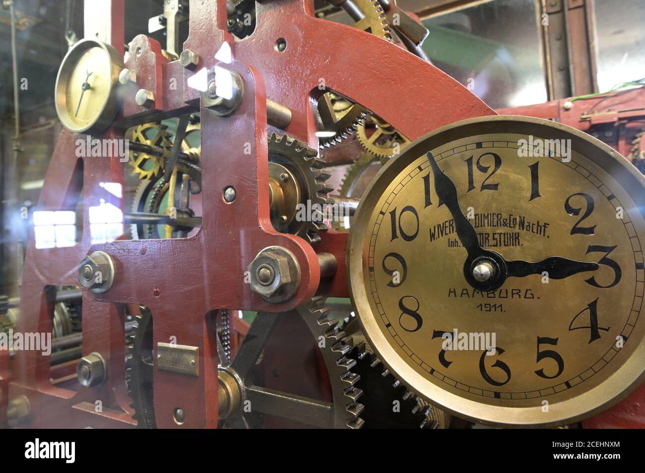 Mechanical time emitter. Mechanischer Zeitgeber. Stock Photo