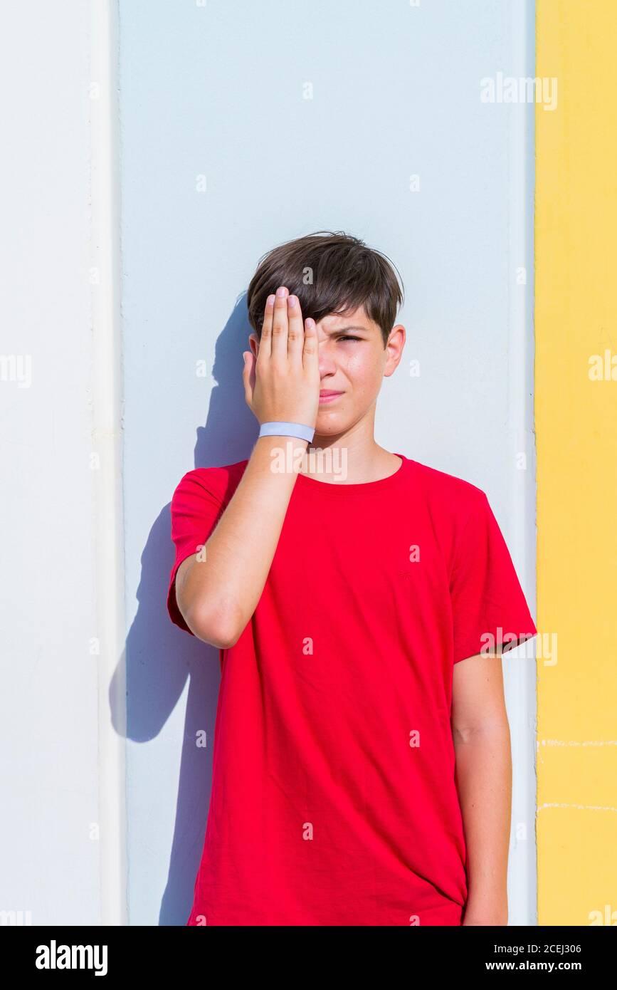 boys plain red tshirt