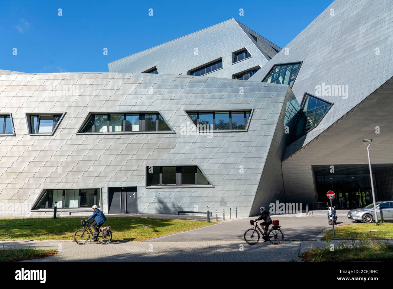 The Leuphana University Lüneburg, central building, designed by Daniel Libeskind, Lower Saxony