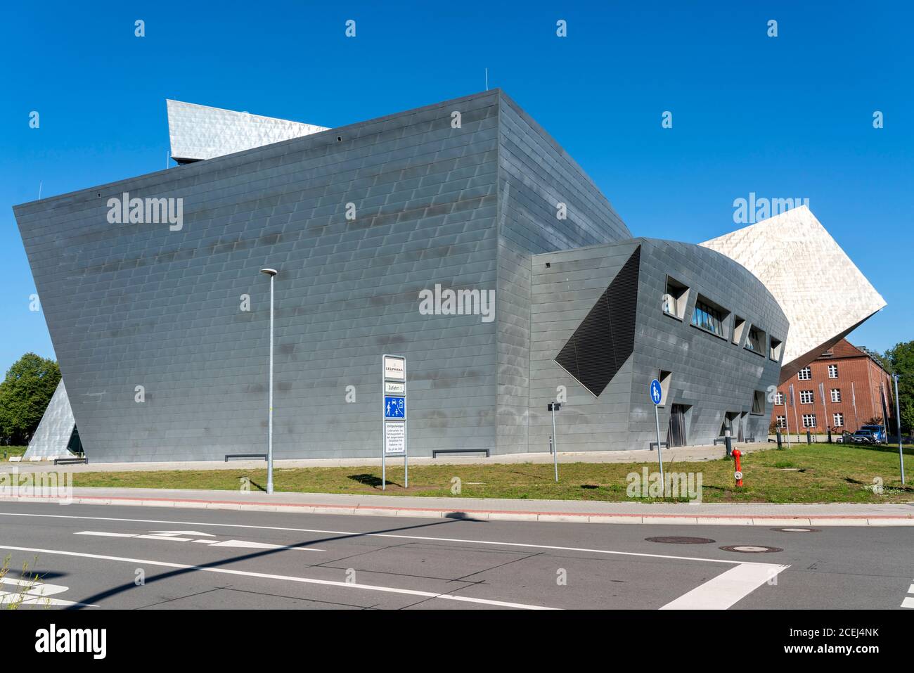 The Leuphana University Lüneburg, central building, designed by Daniel Libeskind, Lower Saxony