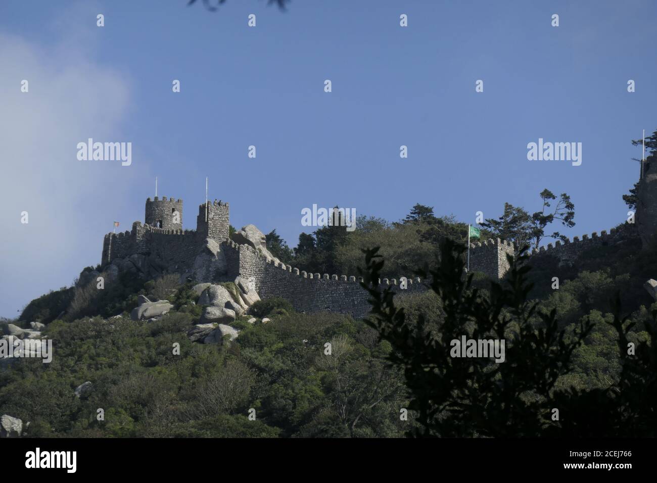 Sintra, Castelo dos Mouros, Lissabon, Portugal Stock Photo