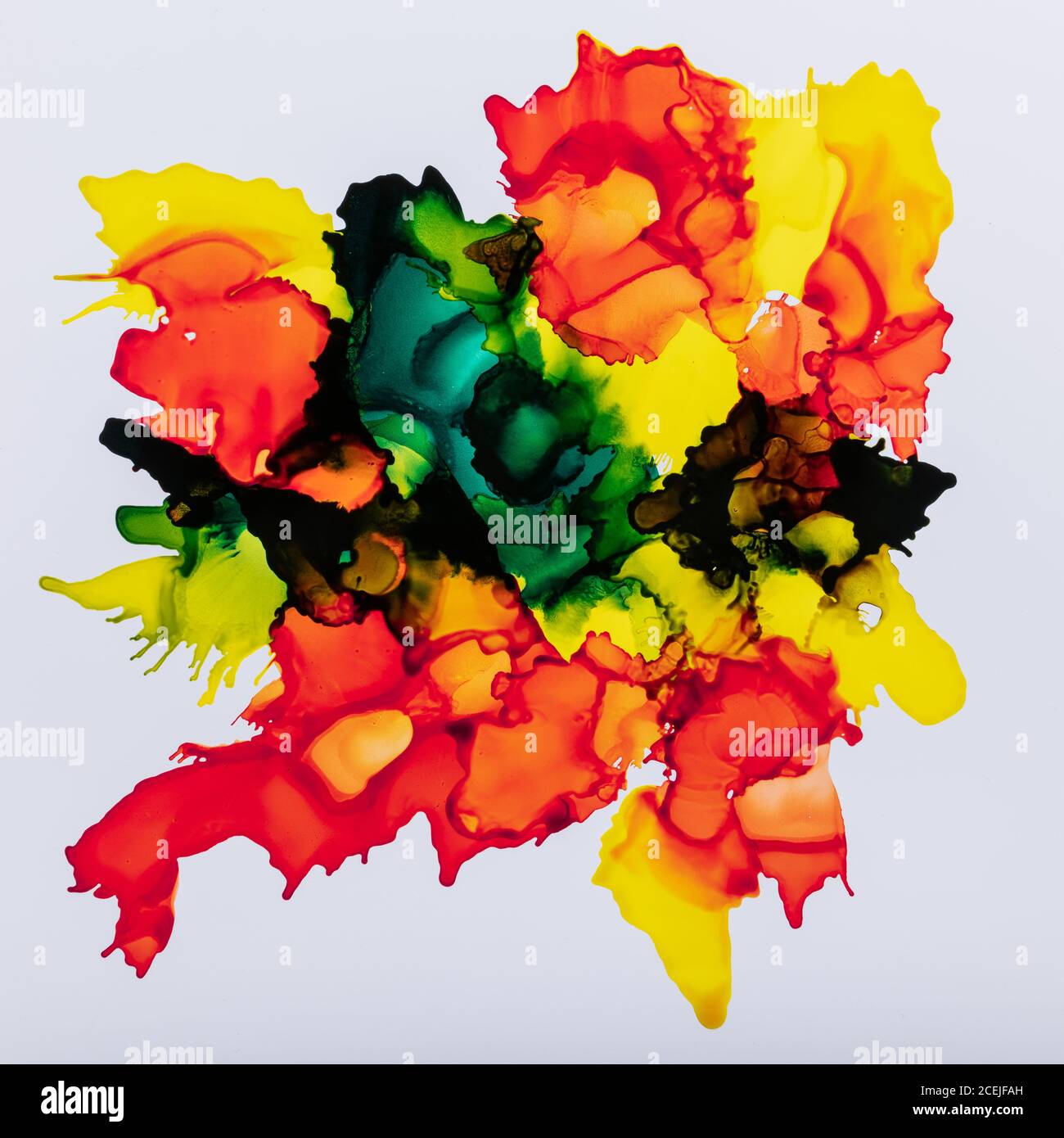 Mix of colorful paint Stock Photo - Alamy