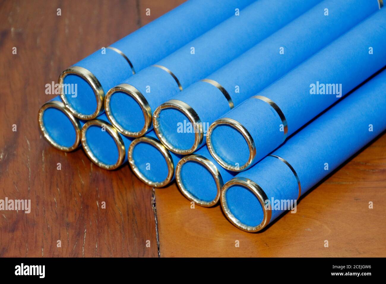 graduation, several diplomas stacked in graduation ceremony, graduation day, degree collation straw, diploma, happy graduate, certificate, commencemen Stock Photo