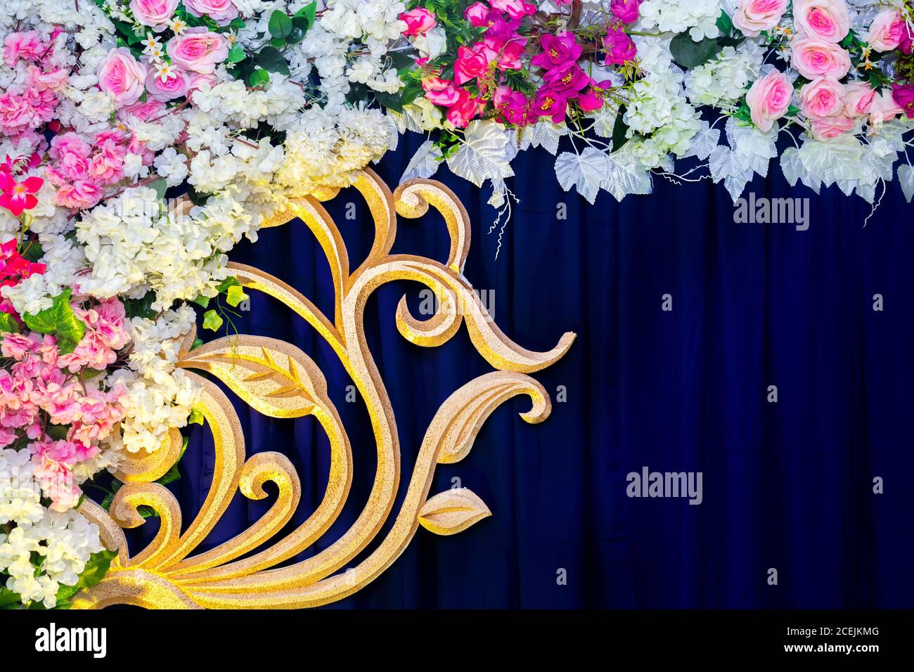 Stage Decoration With Paper Flowers